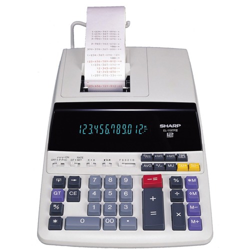 El1197piii Two-Color Printing Desktop Calculator, Black/red Print, 4.5 Lines/sec