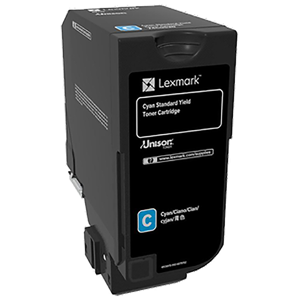 Lexmark 74C0S20 Cyan OEM Toner Cartridge