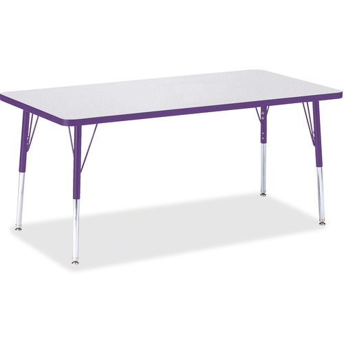 Jonti-Craft, Inc.  Activity Table, Rectangle, 24"-31"x30"x60", Purple