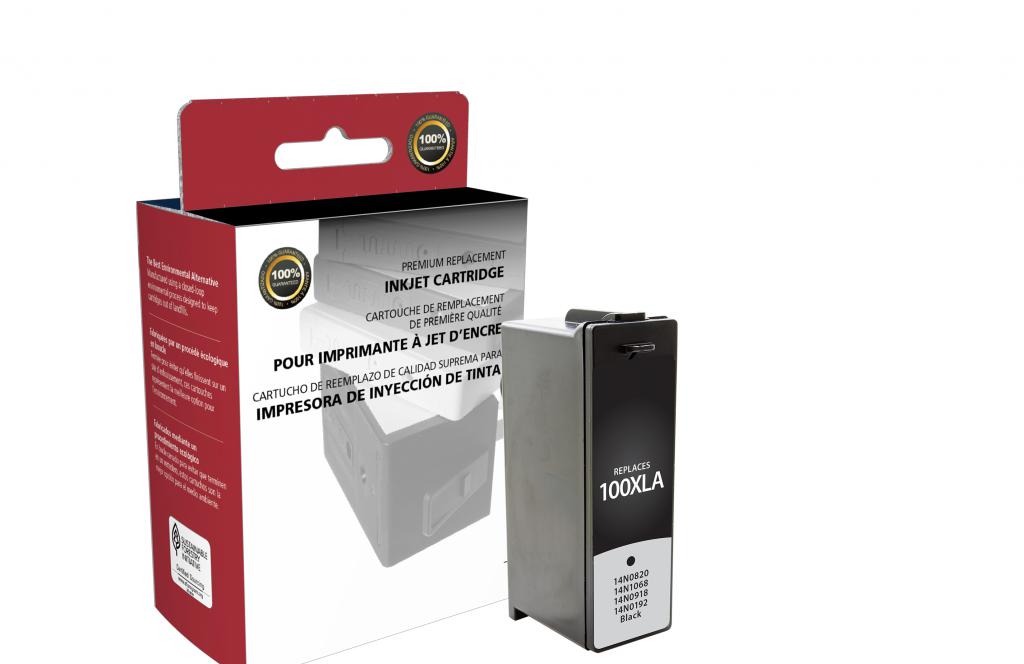 CIG Remanufactured High Yield Black Ink Cartridge (Alternative for Lexmark 14N1068 14N1092 #100XL) (510 Yield)