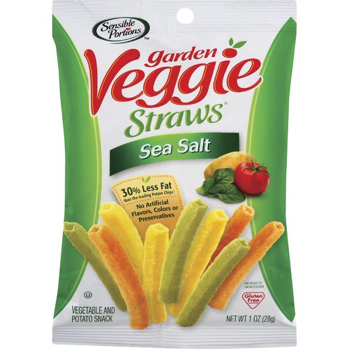 Veggie Straws, Sea Salt, 1 Oz Bag, 8 Bags/carton