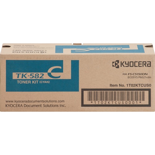 Kyocera Mita 1T02KTCUS0 (TK-582C) Cyan OEM Toner Cartridge