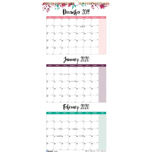 CALENDAR,WAL,3 MTH,12.25X27