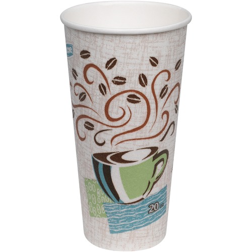 Hot Cups, Paper, 20oz, Coffee Dreams Design, 25/pack, 20 Packs/carton