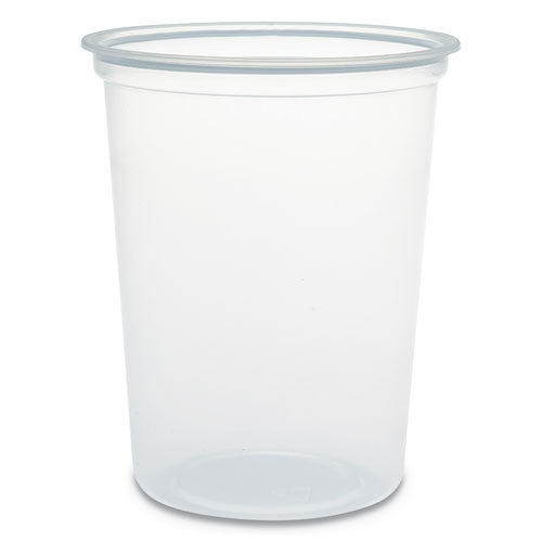 MICROGOURMET PLASTIC DELI CONTAINER, 32 OZ, CLEAR, 500/CT