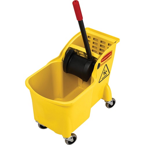 Rubbermaid Commercial Products  Mop Bucket Combo,Wringer,31 Qt,13-1/4"x22-5/8"x32-1/4",YW