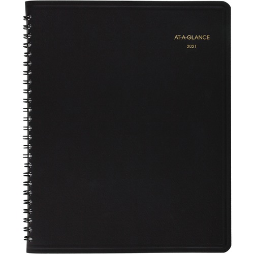 MONTHLY PLANNER IN BUSINESS WEEK FORMAT, 10 X 8, WHITE, 2021