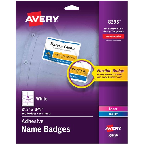 BADGE,ADHESIVE,WE,160CT