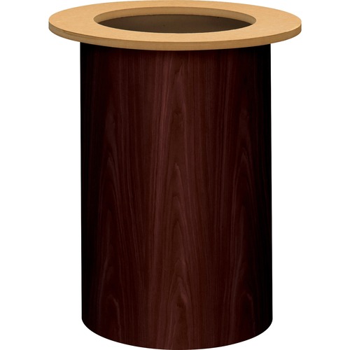 Laminate Cylinder Table Base, 18" Dia. X 28h, Mahogany