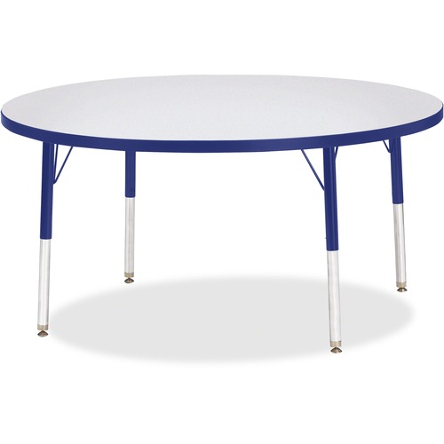 Jonti-Craft, Inc.  Activity Table, Round, 15"-24"x48", Blue