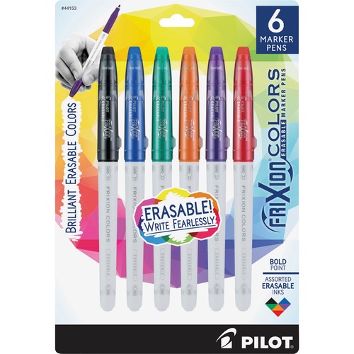 MARKER,ERASEABLE,FX,AST,6PK