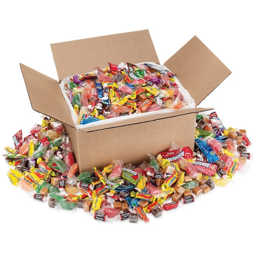 SOFT AND CHEWY CANDY MIX, INDIVIDUALLY WRAPPED, 10 LB VALUES SIZE BOX