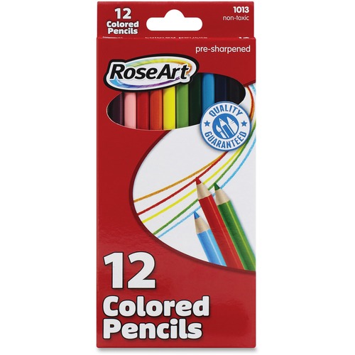 PENCILS,COLORED,AST,12CT