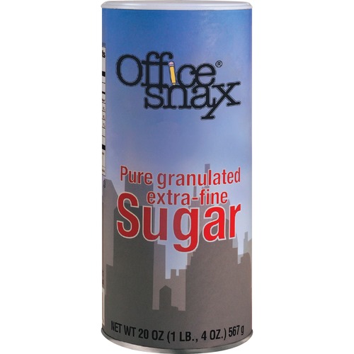 Reclosable Canister Of Sugar, 20oz, 24/carton