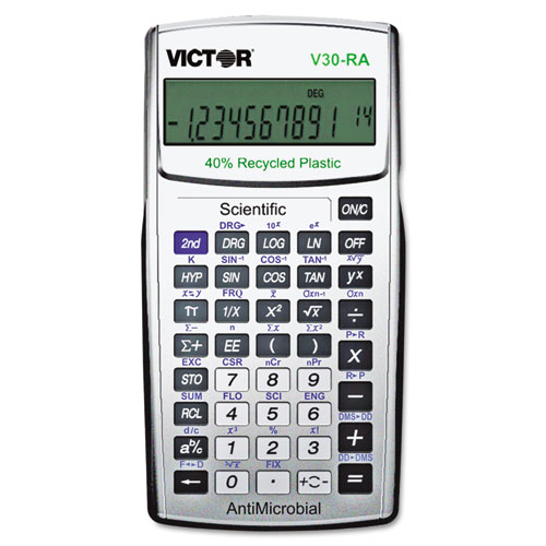 V30ra Scientific Recycled Calculator W/antimicrobial Protection