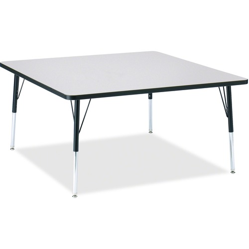 Jonti-Craft, Inc.  Activity Table, Square, 24"-13"x48"x48", Black