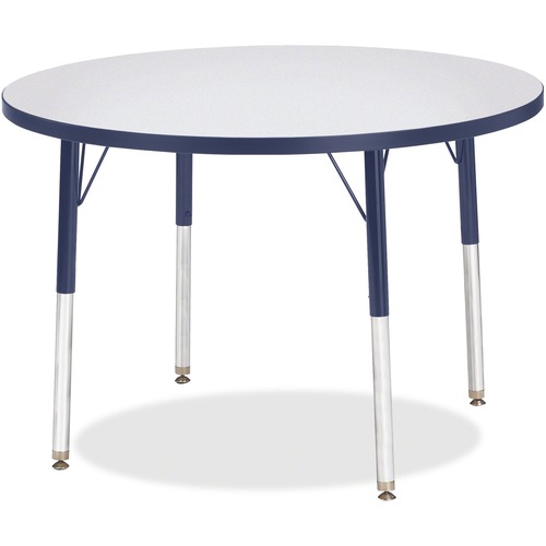 Jonti-Craft, Inc.  Activity Table, Round, 24"-31"x36", Navy