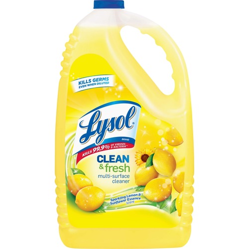 CLEAN AND FRESH MULTI-SURFACE CLEANER, SPARKLING LEMON AND SUNFLOWER ESSENCE, 144 OZ BOTTLE, 4/CARTON