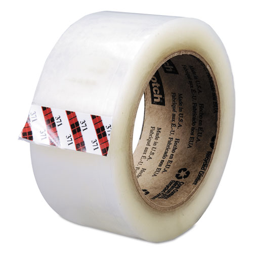 BOX SEALING TAPE, 3" CORE, 48 MM X 100 M, CLEAR, 36/CARTON