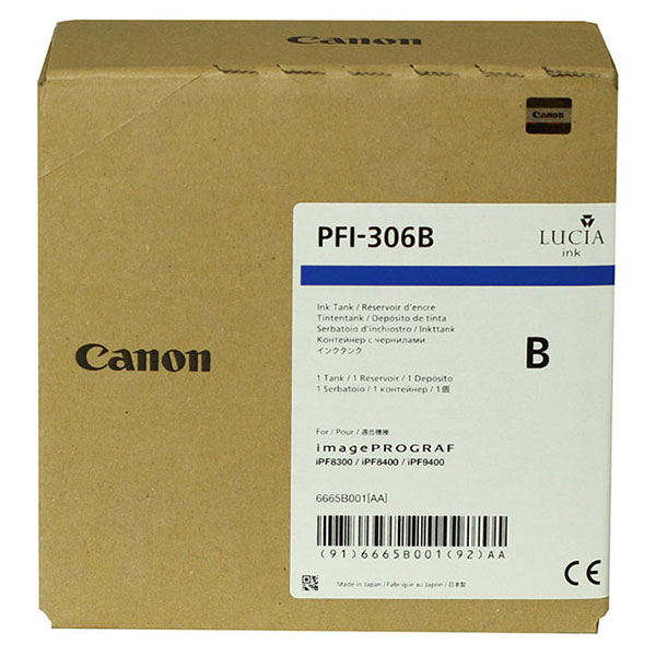 Canon 6665B001AA (PFI-306B) Blue OEM Ink Cartridge