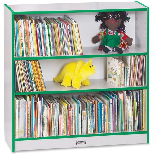 Jonti-Craft, Inc.  Bookcase, Short, 36"x36.5"x11.5", Green