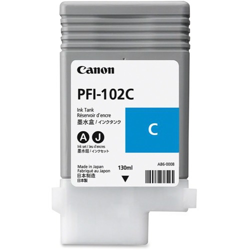 Canon 0896B001 (PFI-102C) Cyan OEM Inkjet Cartridge