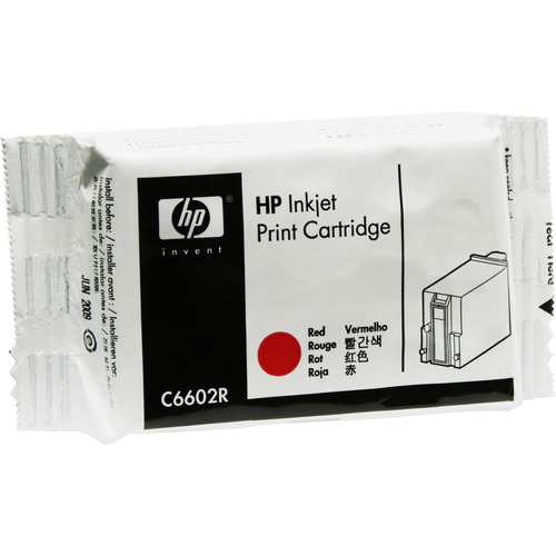 Hewlett-Packard  Inkjet Print Cartridge, f/POS Printers, Generic, Red