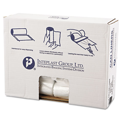 HIGH-DENSITY COMMERCIAL CAN LINERS VALUE PACK, 16 GAL, 7 MICRONS, 24" X 31 ", CLEAR, 1,000/CARTON