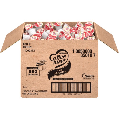 LIQUID COFFEE CREAMER, ORIGINAL, 0.38 OZ MINI CUPS, 360/CARTON