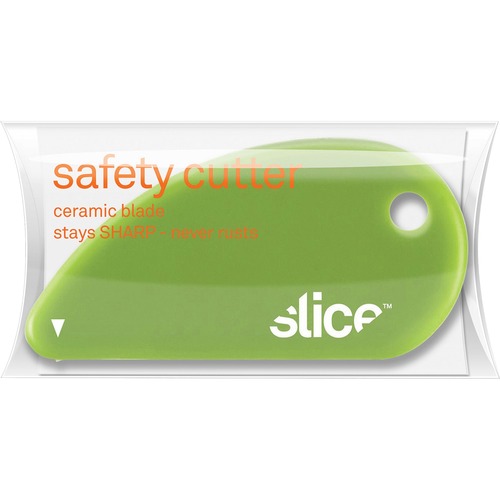 SAFETY CUTTERS, FIXED, NON REPLACEABLE MICRO SAFETY BLADE, CERAMIC, GREEN