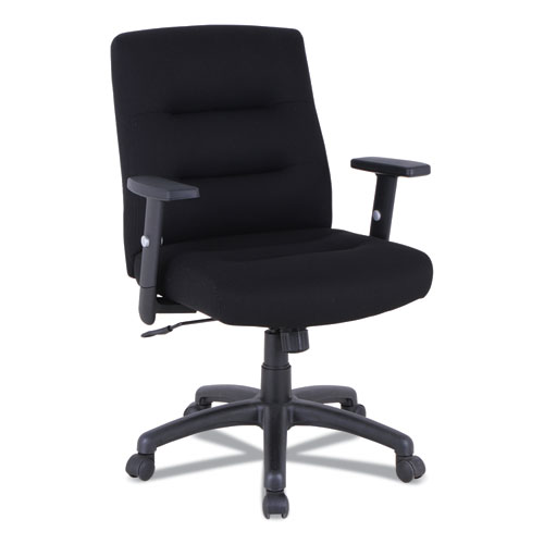 ALERA KESSON SERIES PETITE OFFICE CHAIR, SUPPORTS UP TO 300 LBS., BLACK SEAT/BLACK BACK, BLACK BASE