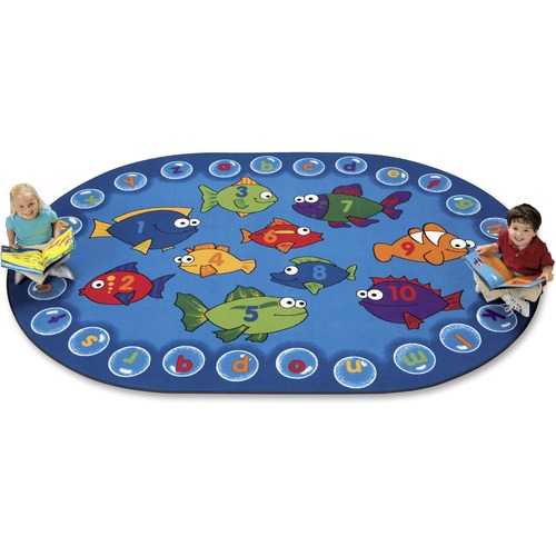 RUG,FISHING,6'9"X9'5",OVAL