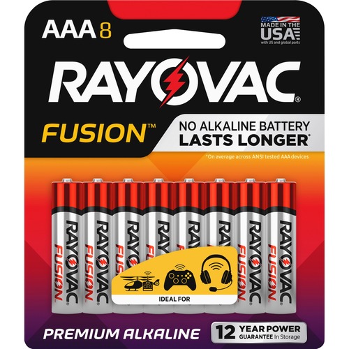 BATTERY,FUSION,AAA,8-PACK