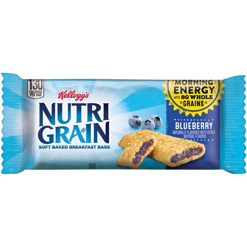 NUTRI-GRAIN SOFT BAKED BREAKFAST BARS, BLUEBERRY, INDV WRAPPED 1.3 OZ BAR, 16/BOX