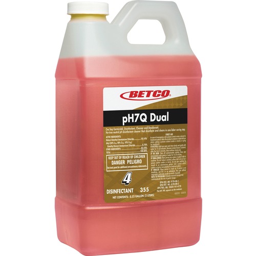 Betco Corporation  Disinfectant,Neutral pH,Conc FastDraw,1/2 Gal (2L),4/CT,YW