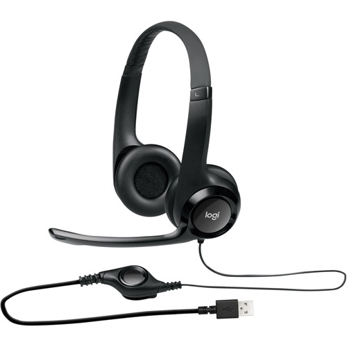 H390 Usb Headset W/noise-Canceling Microphone