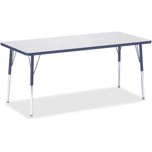 Jonti-Craft, Inc.  Activity Table, Rectangle, 24"-31"x30"x72", Navy