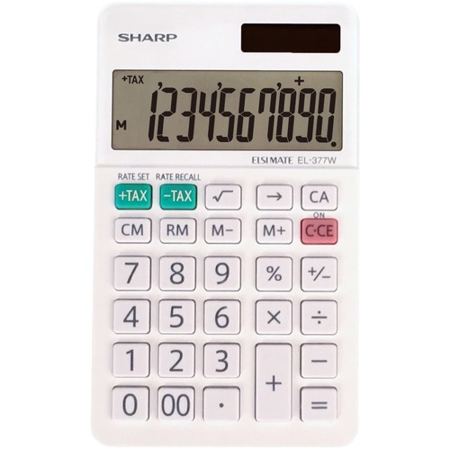 El-377wb Large Pocket Calculator, 10-Digit Lcd