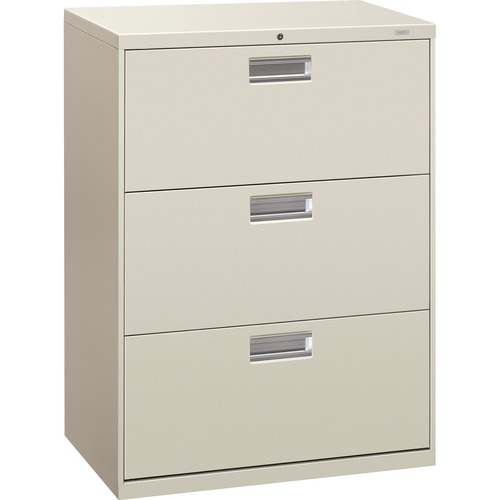 600 SERIES THREE-DRAWER LATERAL FILE, 30W X 18D X 39.13H, LIGHT GRAY