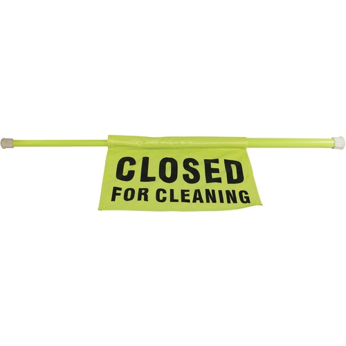 Impact Products  Safety Pole,Closed-For-Cleaning,30"-44"Lx11-1/3"H,6/CT,GN