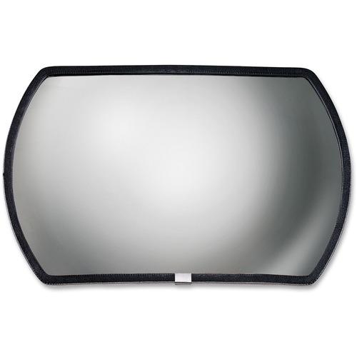See-All Industries  Convex Mirror, Round Rectangular Glass, 12"x18"