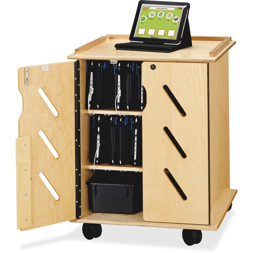 Jonti-Craft, Inc.  Laptop/Tablet Storage Cart, 24"x23"x30", WN