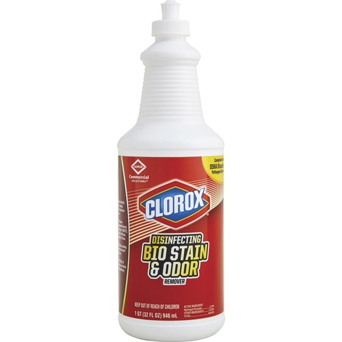 Clorox Company  Disinfecting Bio Stain and Odor Remover, 32 fl oz, 6/CT, TLT