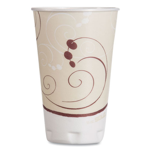 SYMPHONY DESIGN TROPHY FOAM HOT/COLD DRINK CUPS, 16 OZ, 50/PACK, 15 PACKS/CARTON