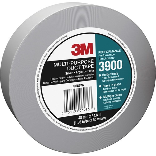 3900 MULTI-PURPOSE DUCT TAPE, 3" CORE, 48 MM X 54.8 M, SILVER