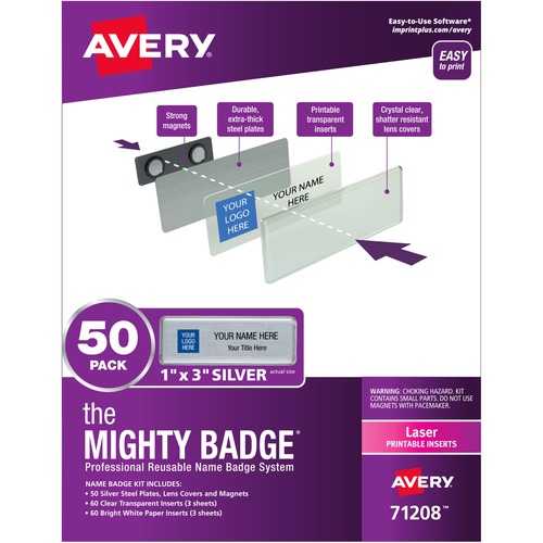 BADGE,KIT,50/PK,SV