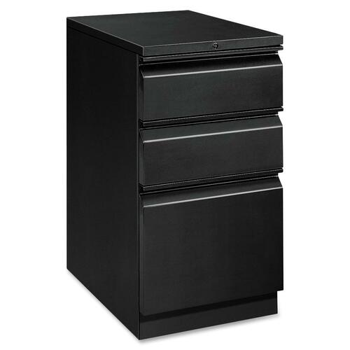 EFFICIENCIES MOBILE BOX/BOX/FILE PEDESTAL, 15W X 22.88D X 28H, BLACK