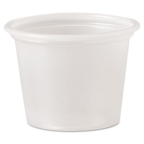 POLYSTYRENE PORTION CUPS, 1 OZ, TRANSLUCENT, 2,500/CARTON