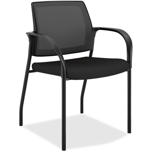 CHAIR,STCK,MSHBCK,W/ARMS,BK