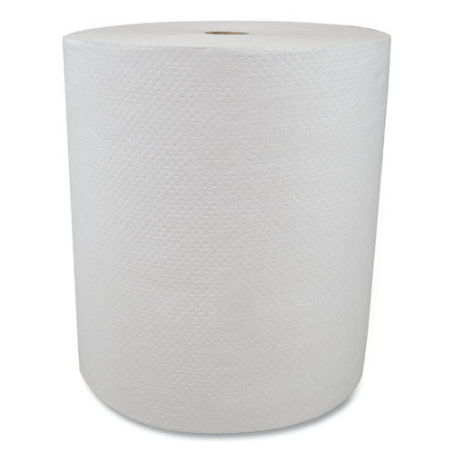 VALAY PROPRIETARY ROLL TOWELS, 1-PLY, 8" X 800 FT, WHITE, 6 ROLLS/CARTON